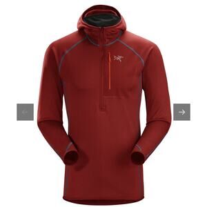 0105 Arc’teryx Konseal Hoody Half Zip Red Size L